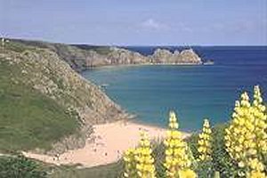 Porthcurno Beach & Cliffs